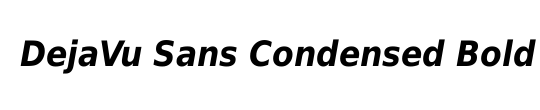 DejaVu Serif Condensed