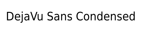 DejaVu Sans Condensed