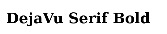 DejaVu Serif Condensed