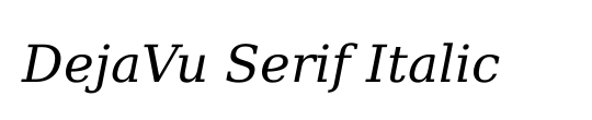 DejaVu Serif Condensed