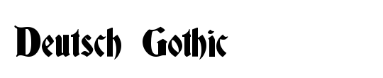 Deutsch Gothic