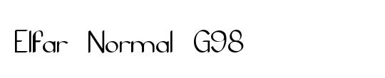 Elfar Normal G98