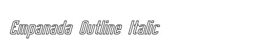 OMNIBLACK Outline Italic