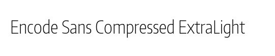 Encode Sans Compressed