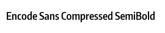 Encode Sans Compressed