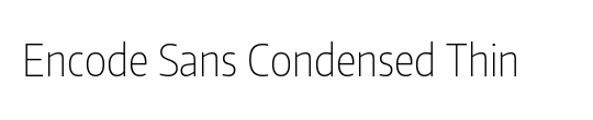 Encode Sans Wide