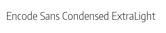 Encode Sans Condensed