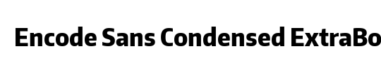 Encode Sans Wide