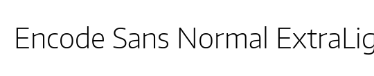 Encode Sans Narrow