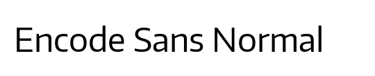 Encode Sans Normal