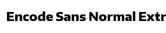 Encode Sans Wide