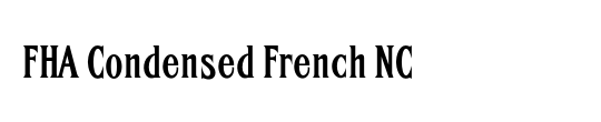 FHA Condensed French Shade NC