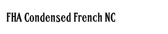 FHA Condensed French NC