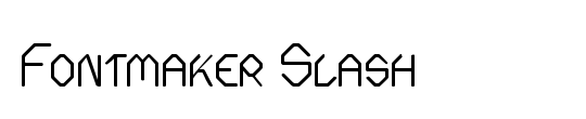 Fontmaker Slash