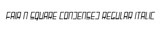 SDF Condensed Italic