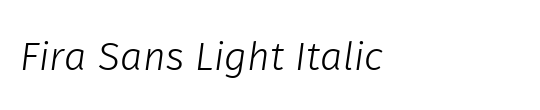 Uni Sans Light Italic