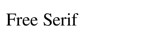 FreeSerif