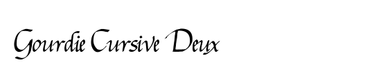 Gourdie Cursive Deux