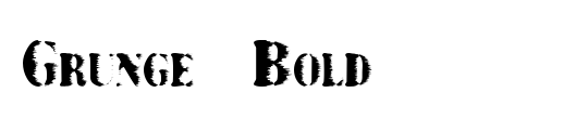 Grunge Amtype Bold