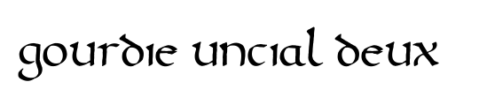 Gourdie Uncial Deux