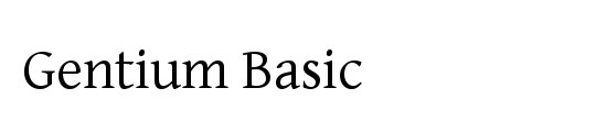 Gentium Basic