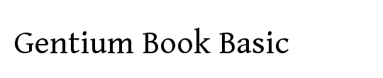 Gentium Book Basic