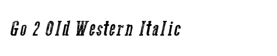 Western Rail Expanded Italic