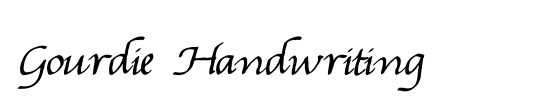 Gourdie Cursive Deux