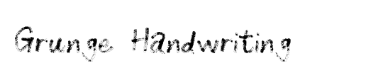 Grunge Handwriting