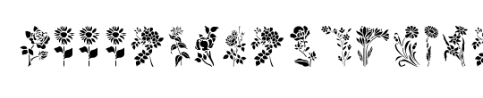 GE Floral Stencils