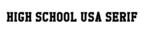 High School USA Serif
