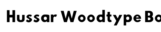 Hussar Woodtype