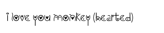 I Love You Monkey (Hearted)