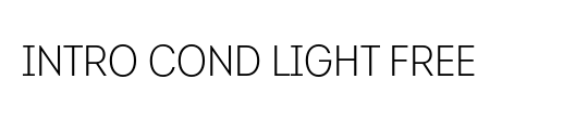 Intro Light Italic