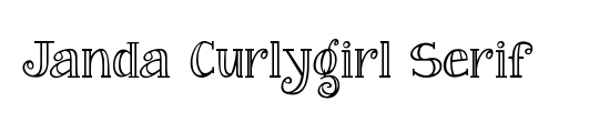 Janda Curlygirl Serif