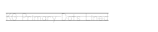 KG Primary Dots Lined NOSPACE