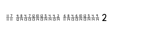 Helvetica Fractions BQ