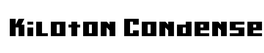Kiloton Condensed Italic