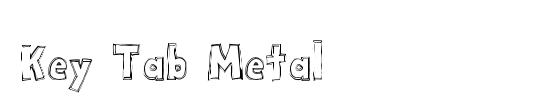 Key Tab Metal