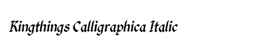 Kingthings Calligraphica