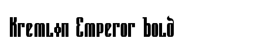 Kremlin Menshevik Bold Italic