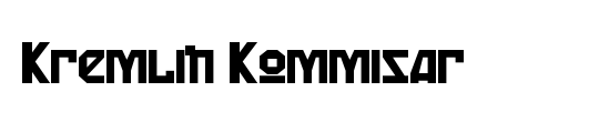 Kremlin Menshevik Bold Italic