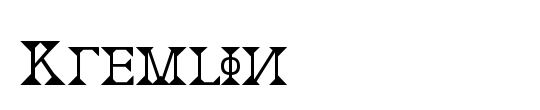 Kremlin Menshevik Bold Italic