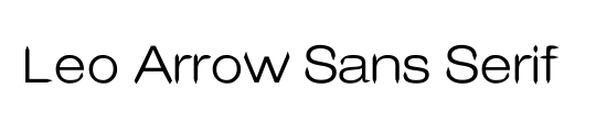 PW Arrow font