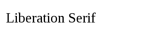 Liberation Serif