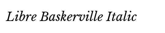 NewBaskerville LT