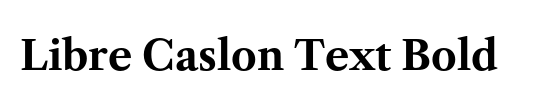 Libre Caslon Text