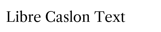 Libre Caslon Display