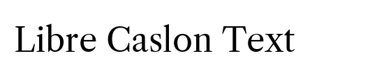 Libre Caslon Display