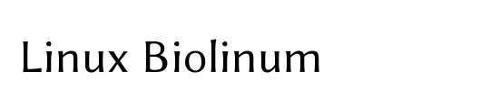 Linux Biolinum Outline